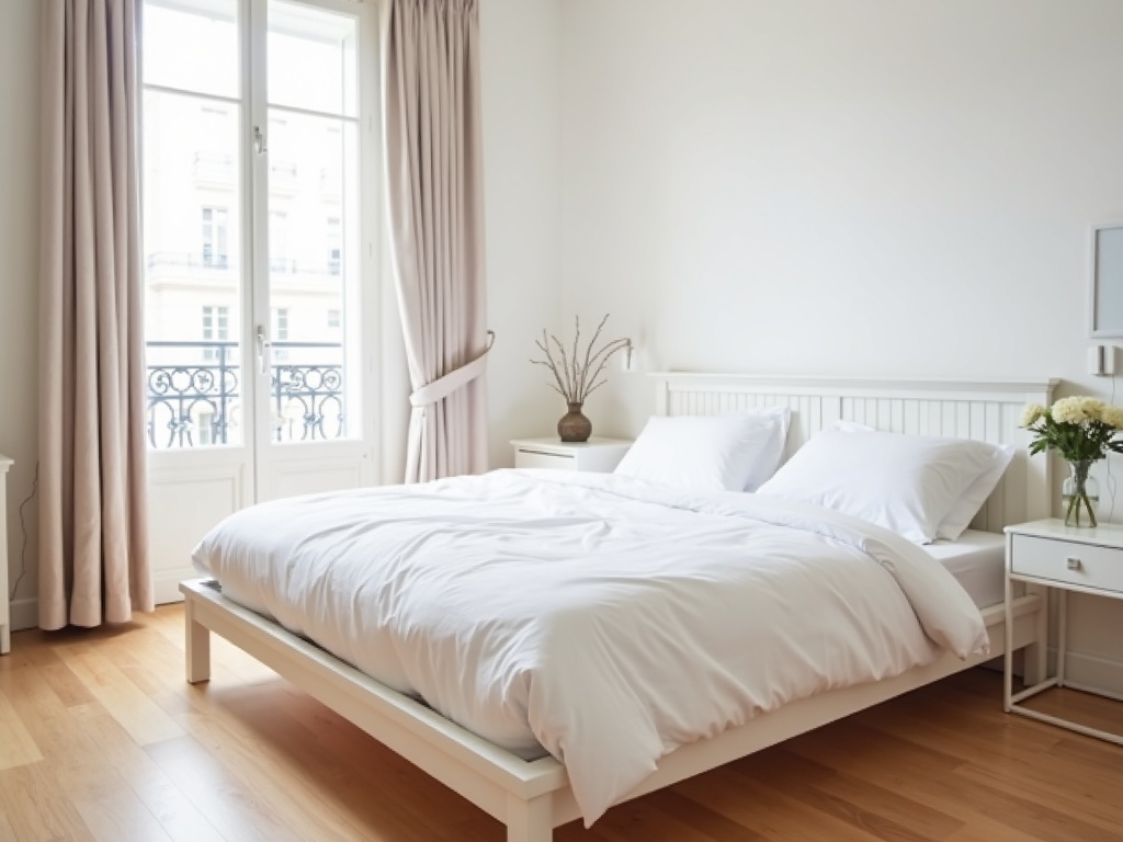 Chambre nettoyée après intervention